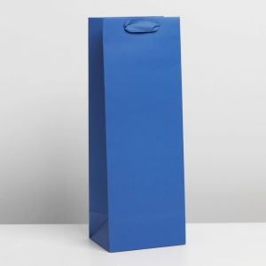 Пакет под бутылку «Синий», 13 x 36 x 10 см